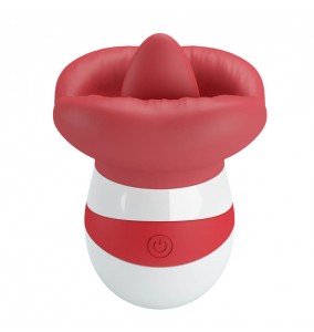 Pretty Love - Mina Powerful Licking Vibrating Massager (Chargeable - Red)